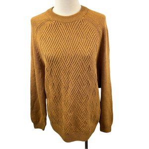 NWOT SOUL OF LONDON Orange Crew Neck Knit Sweater (L)